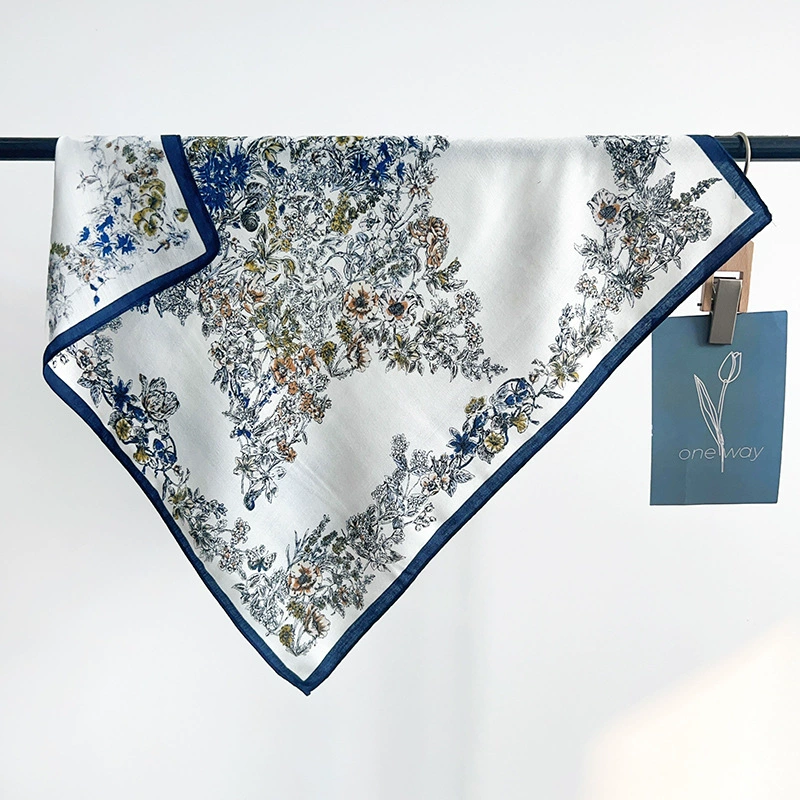 Star Print Polyester Square Scarf view 3