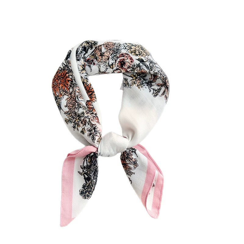 Star Print Polyester Square Scarf view 5