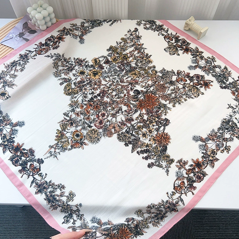 Star Print Polyester Square Scarf view 6