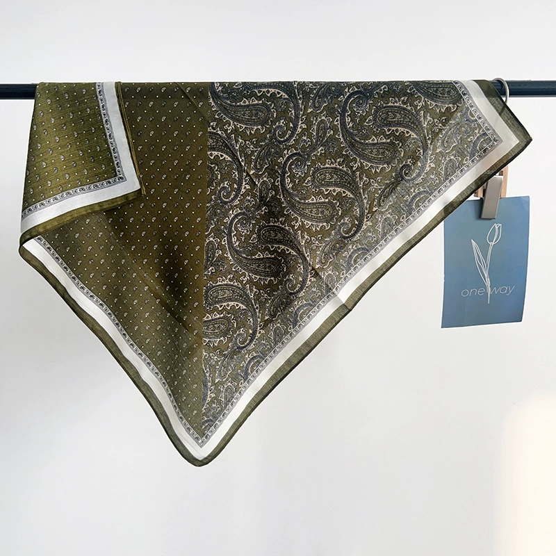Vintage Paisley Square Scarf view 2