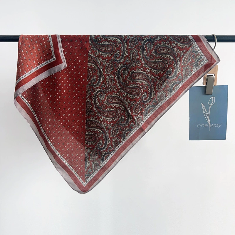 Vintage Paisley Square Scarf view 3