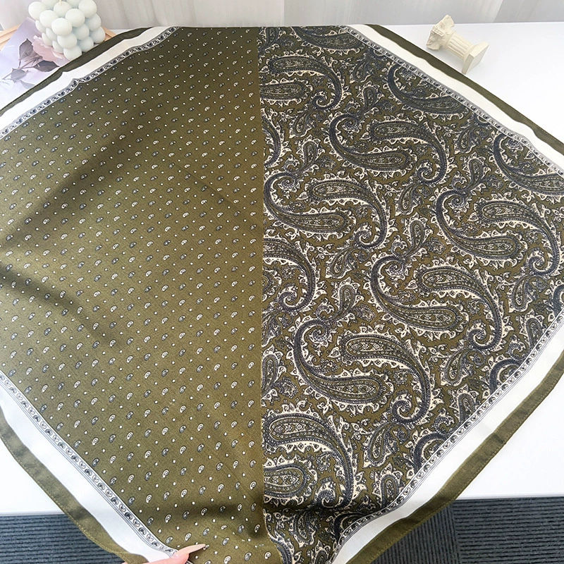 Vintage Paisley Square Scarf view 7