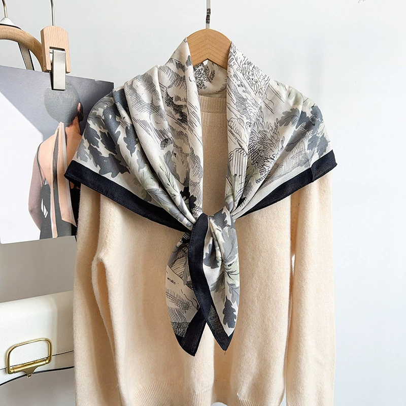 Velvet Print Shawl Wrap view 3