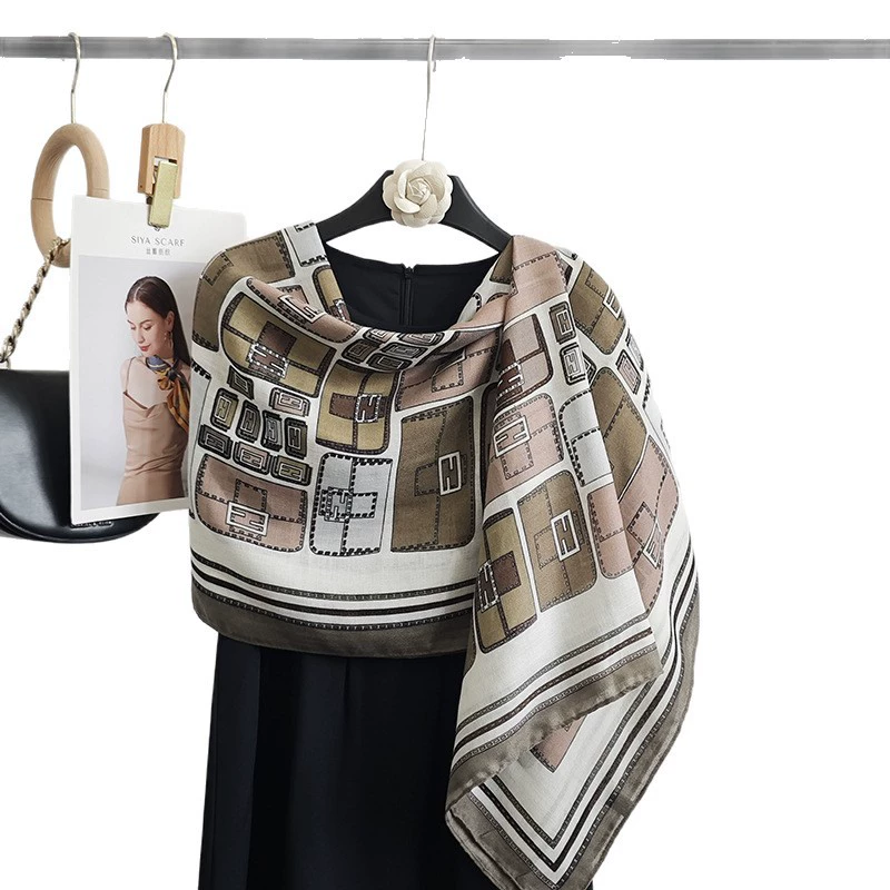 Cotton Linen Print Shawl view 5