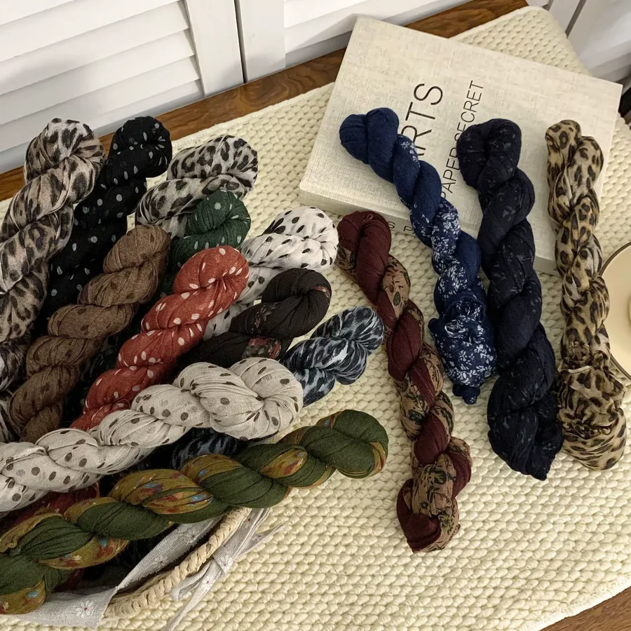 Linen Cotton Scarf Wrap view 2