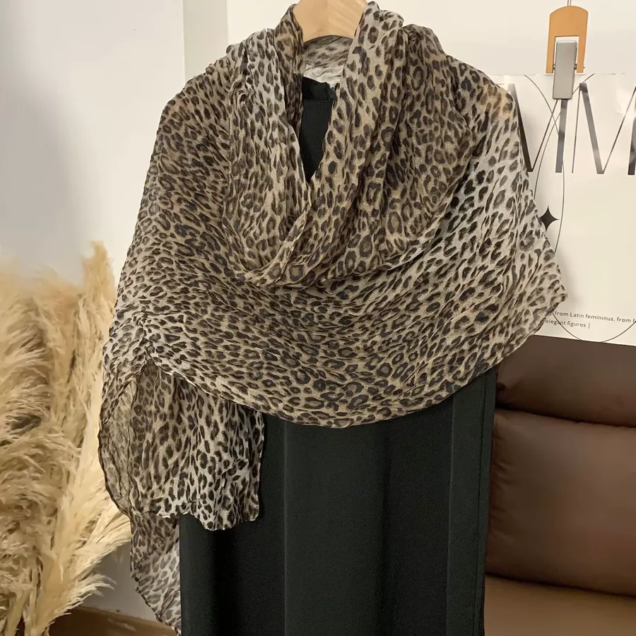 Linen Cotton Scarf Wrap view 3