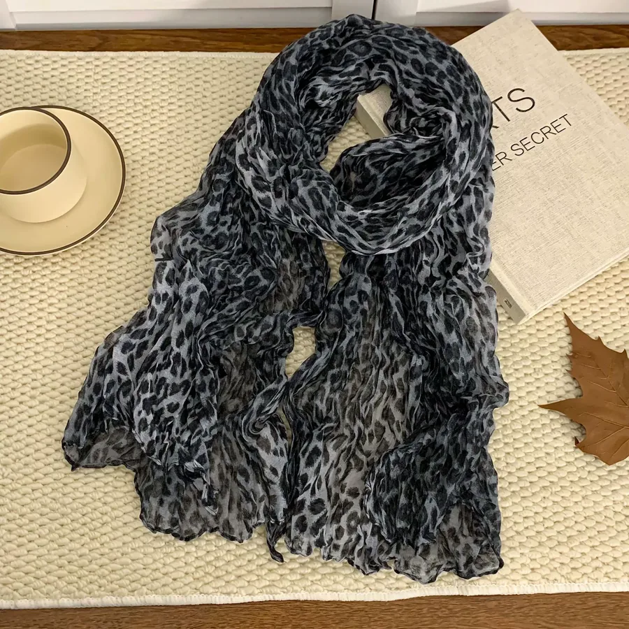 Linen Cotton Scarf Wrap view 11