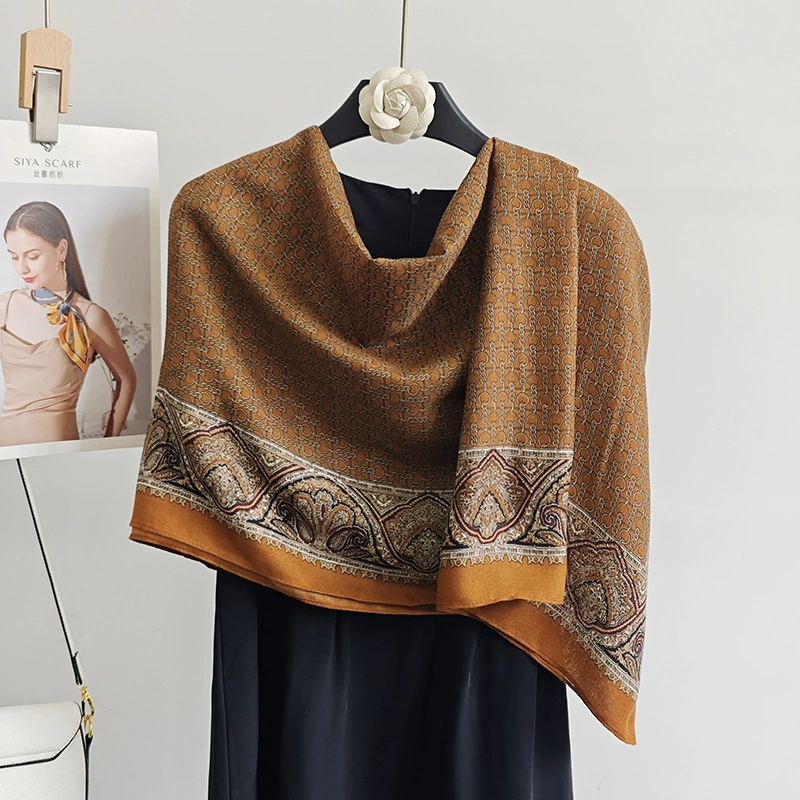 Paisley Print Shawl Wrap