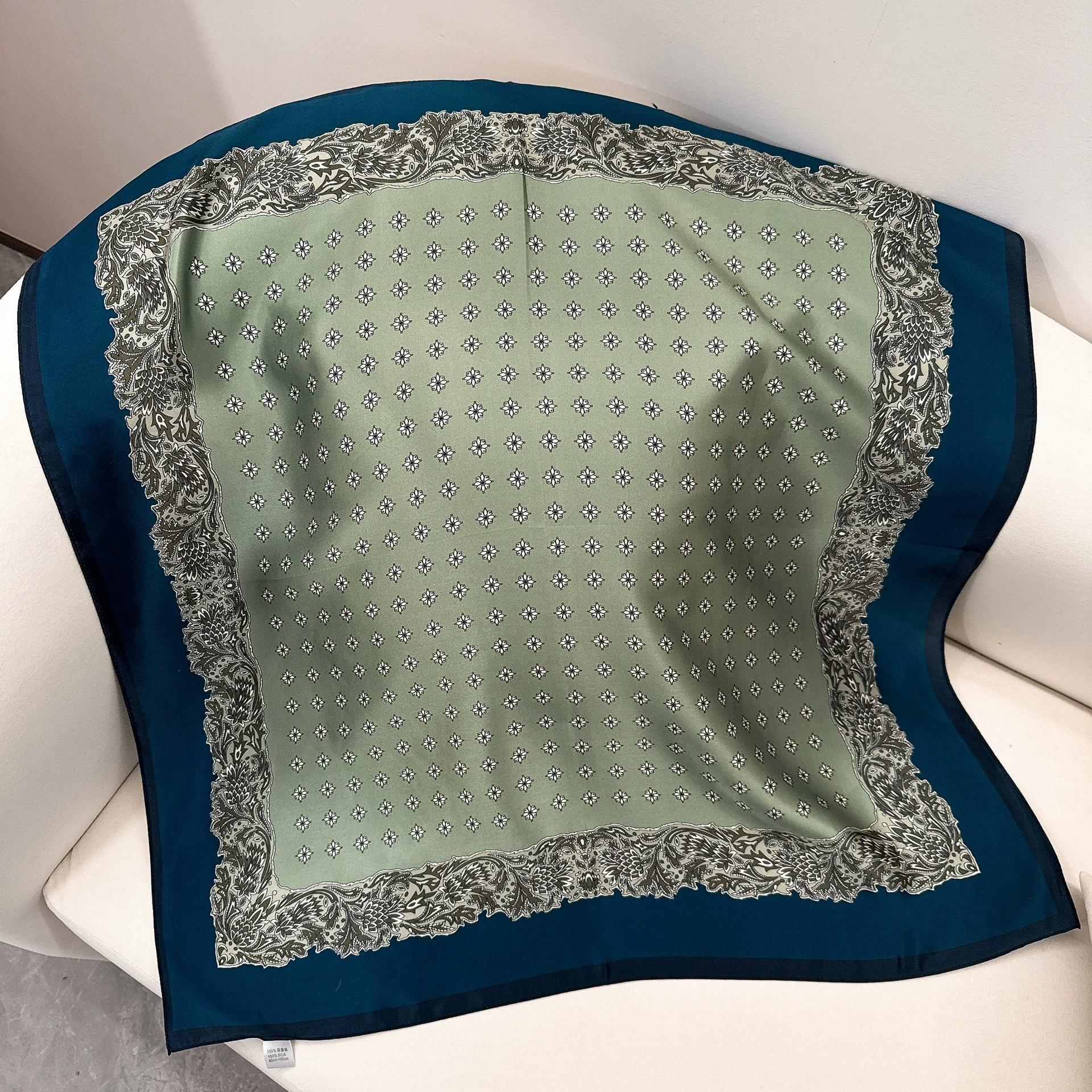 Mulberry Silk Polka Dot Scarf view 12