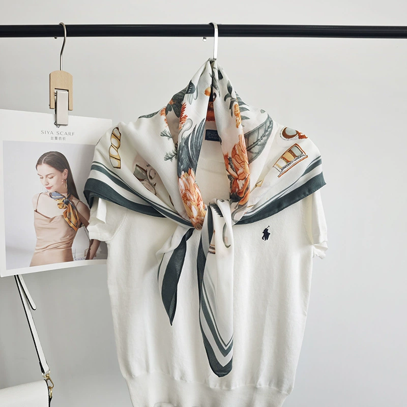 Silk Look Square Scarf