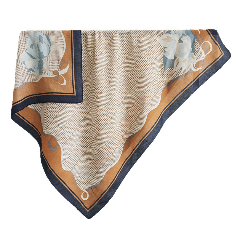 Velvet Print Square Scarf view 5