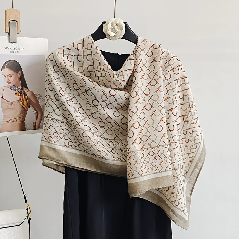 Color Block Print Shawl view 3