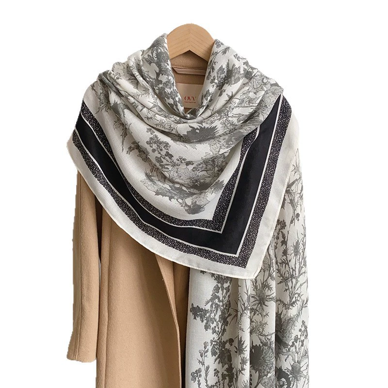 Vintage Print Shawl Wrap view 5