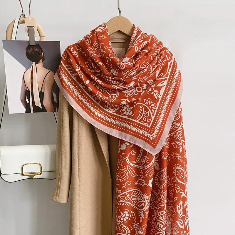 Paisley Print Shawl Wrap view 3