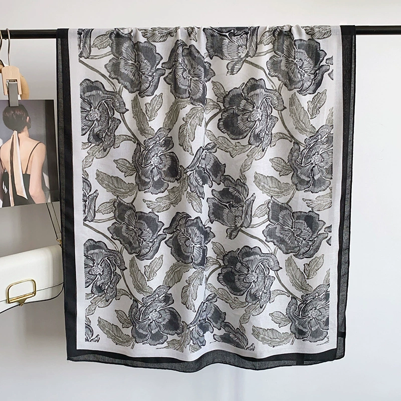 Floral Print Shawl Wrap view 8