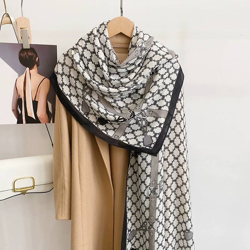 Chain Print Shawl Wrap view 2