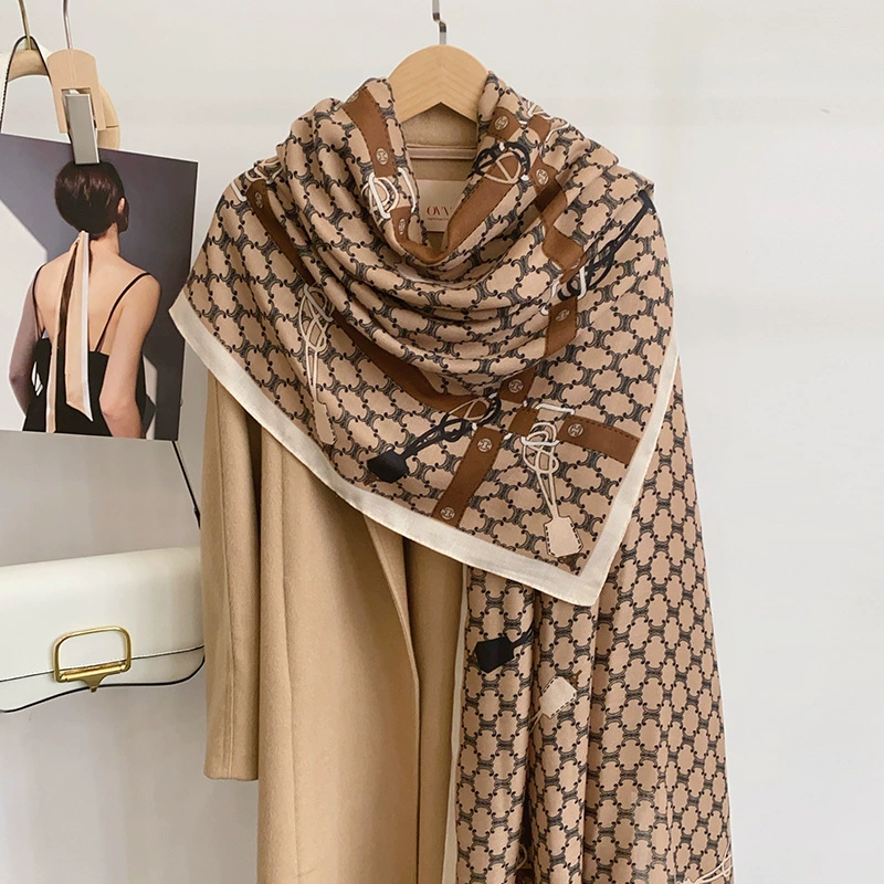 Chain Print Shawl Wrap view 3