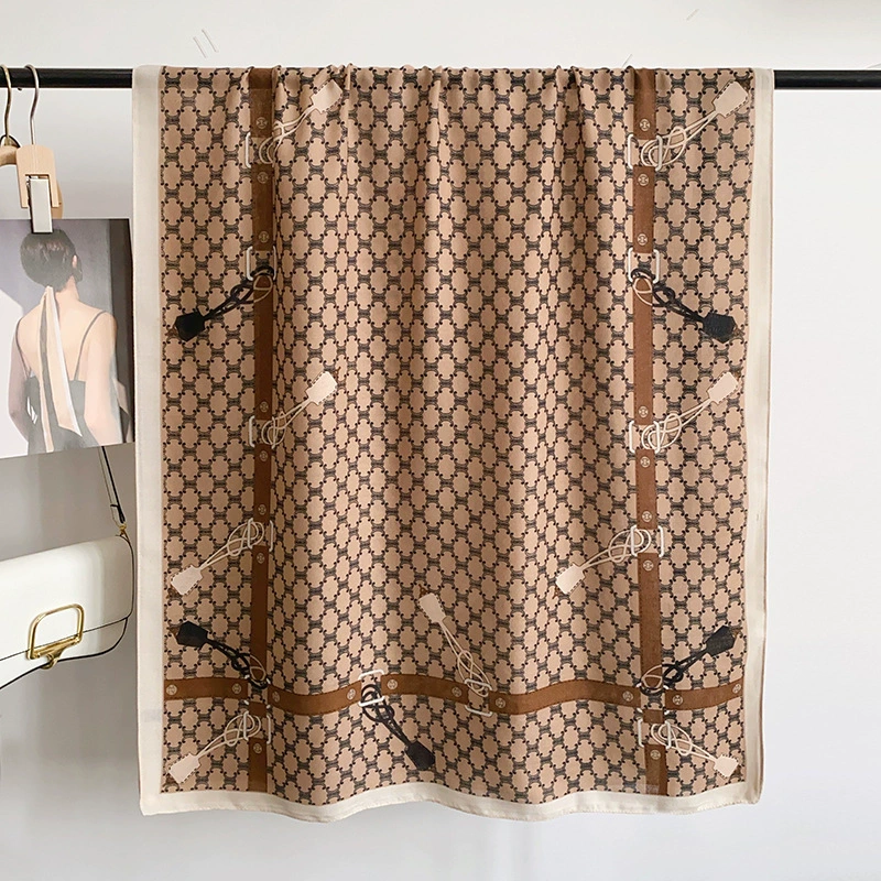 Chain Print Shawl Wrap view 6