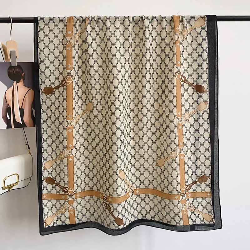 Chain Print Shawl Wrap view 7