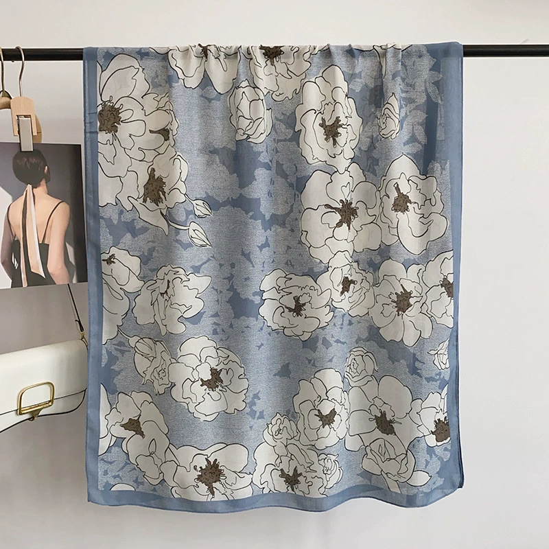 Rose Print Shawl Wrap view 6