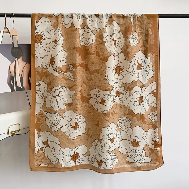 Rose Print Shawl Wrap view 9