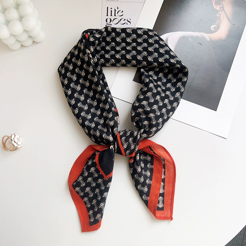 Horse Print Small Square Scarf view 3