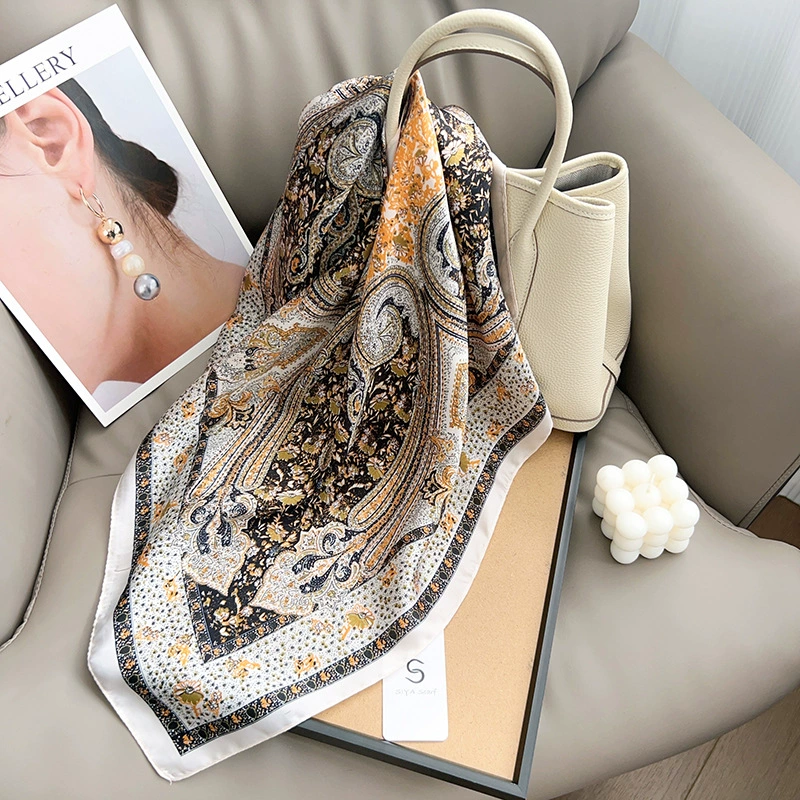 Foulard cheveux motif cachemire view 6
