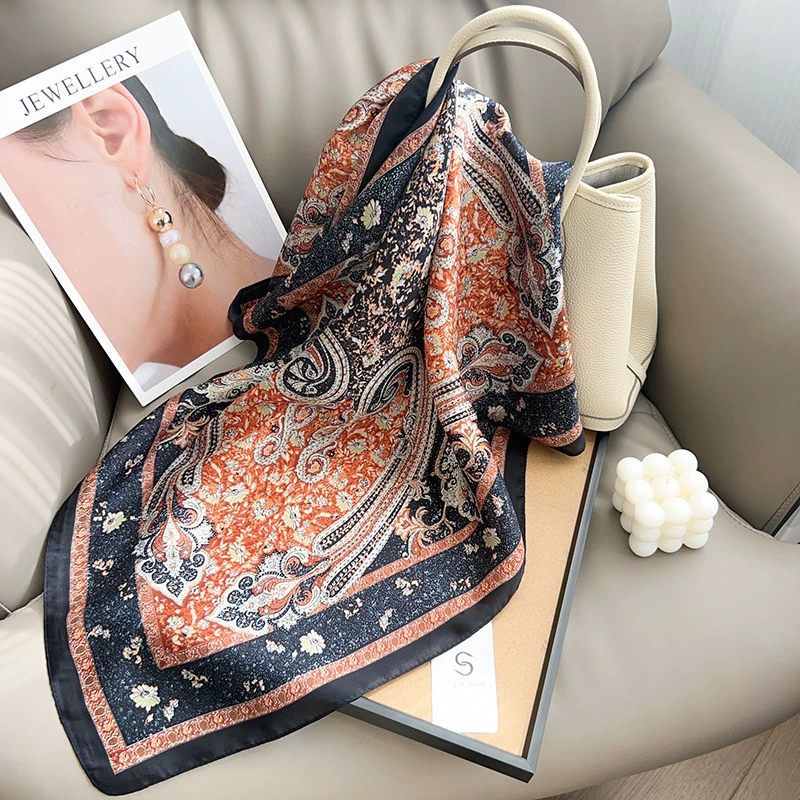 Foulard cheveux motif cachemire view 8