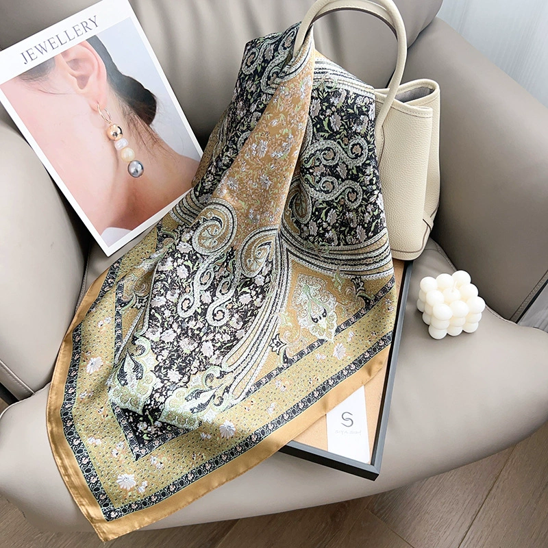 Foulard cheveux motif cachemire view 9