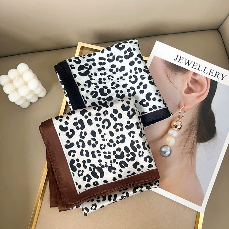 Leopard Print Hair Scarf view 4