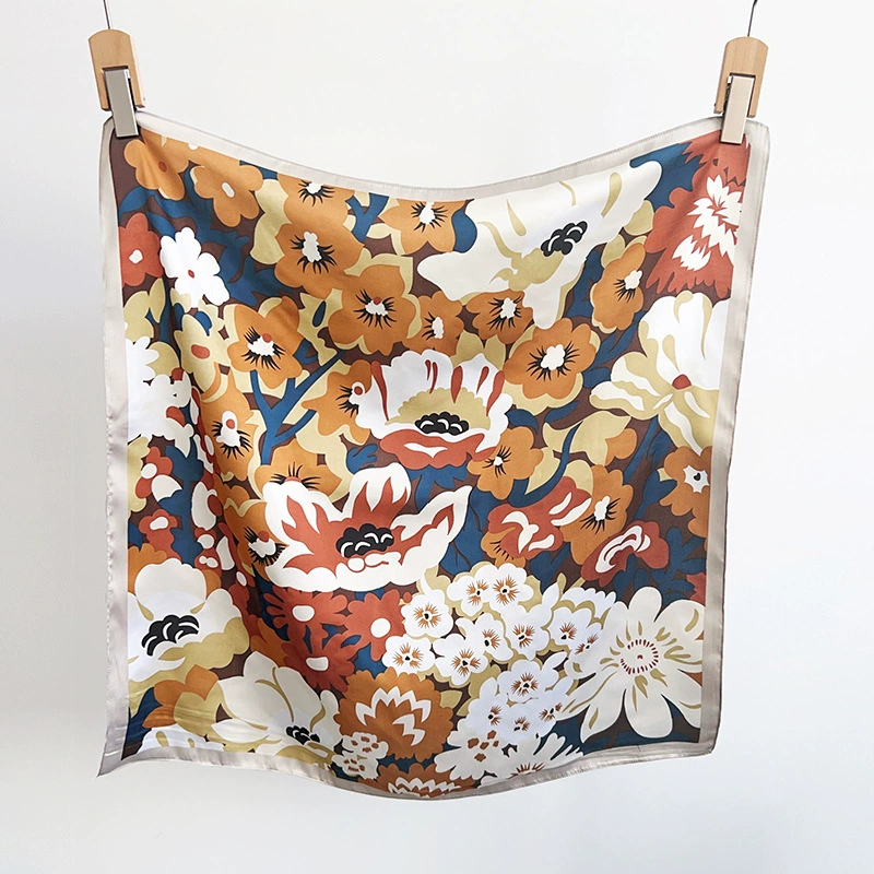 Polyester Printed Square Scarf 65cm view 4