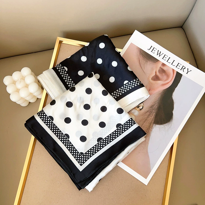 Polka Dot Polyester Square Scarf view 3