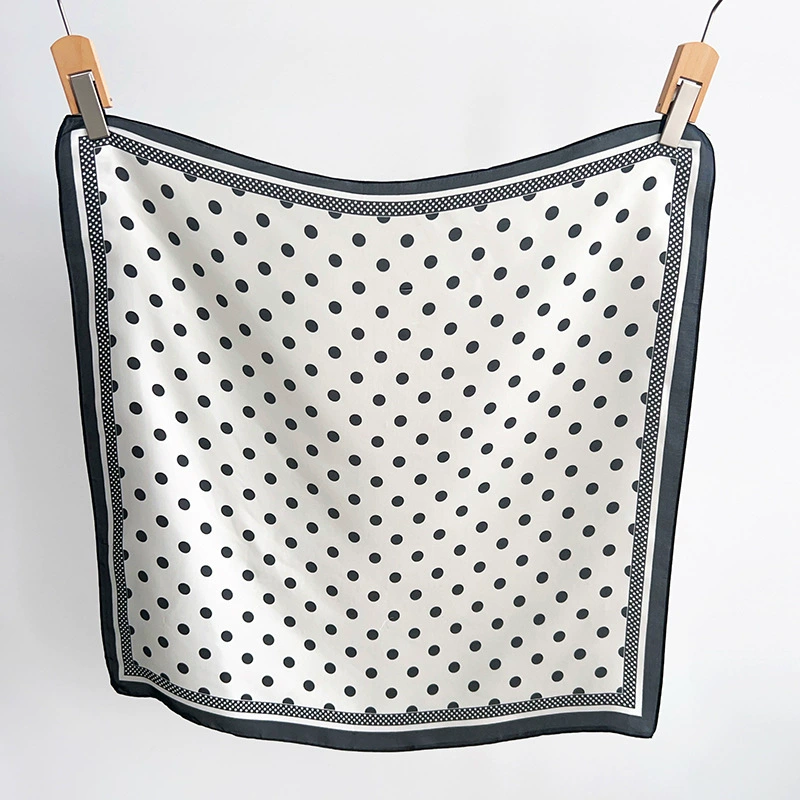 Polka Dot Polyester Square Scarf view 4