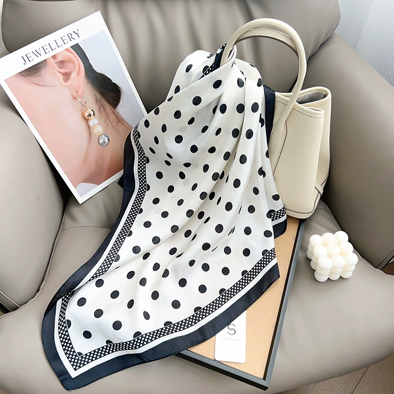 Polka Dot Polyester Square Scarf view 6