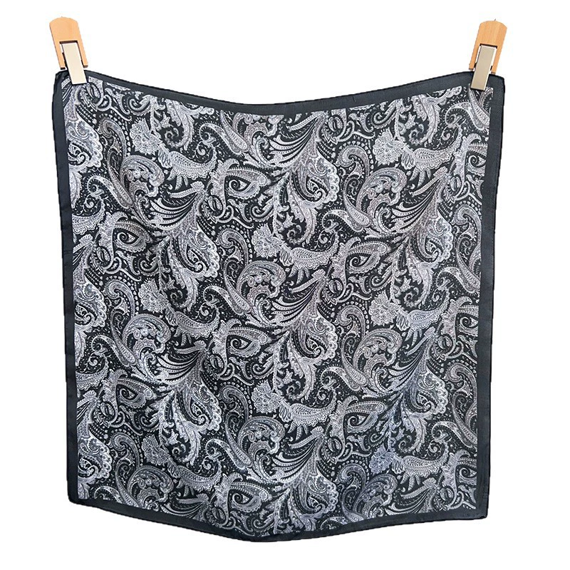Paisley Print Polyester Square Scarf view 5