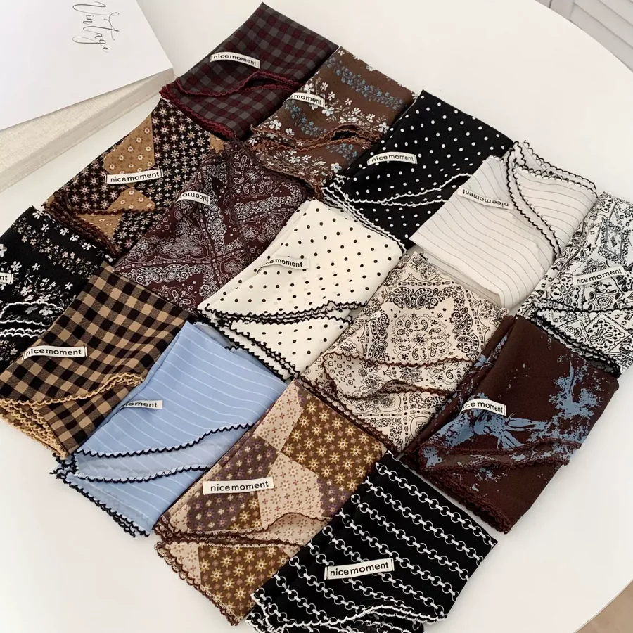 Vintage Multi-use Silk Head Scarf