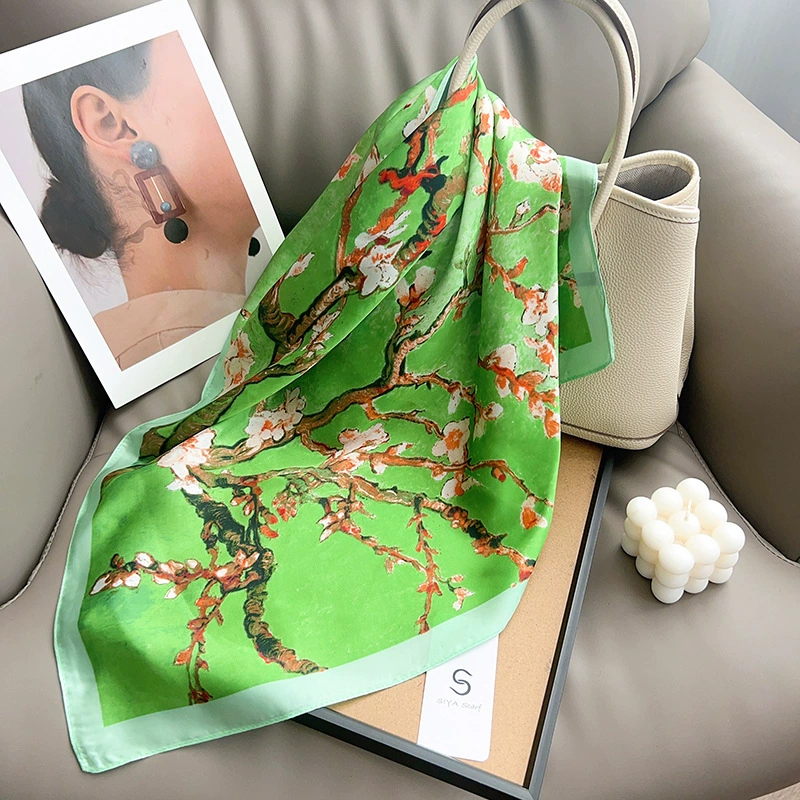 Polyester Square Scarf with Print view 3