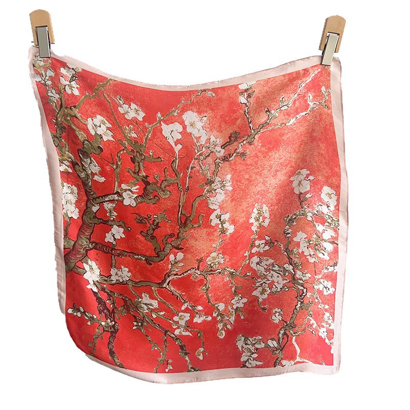 Polyester Square Scarf with Print view 5