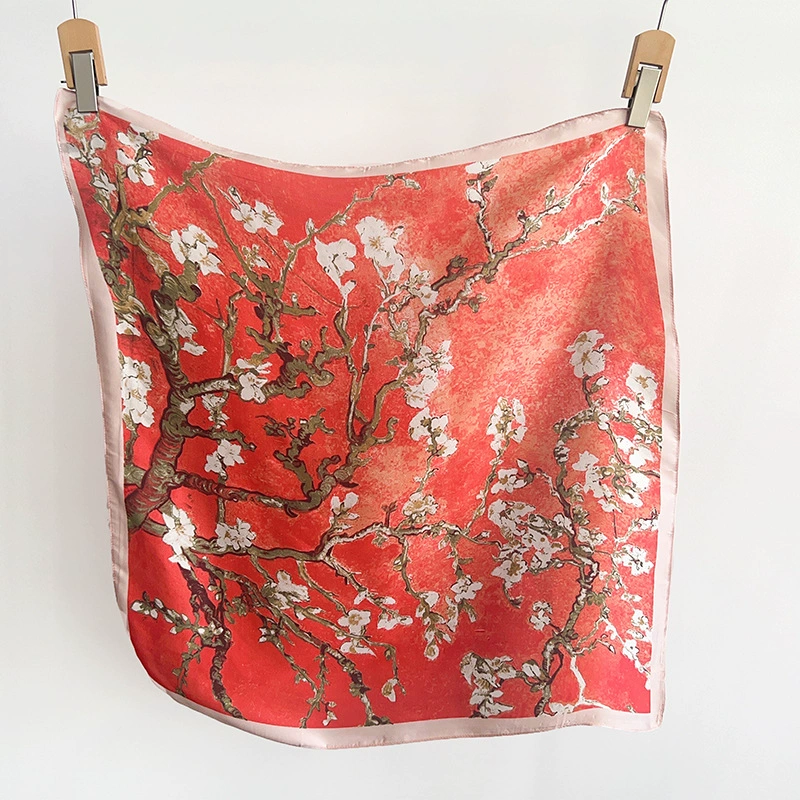 Polyester Square Scarf with Print view 6