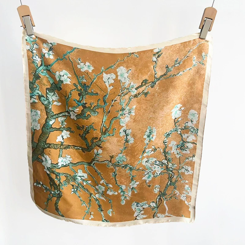 Polyester Square Scarf with Print view 7