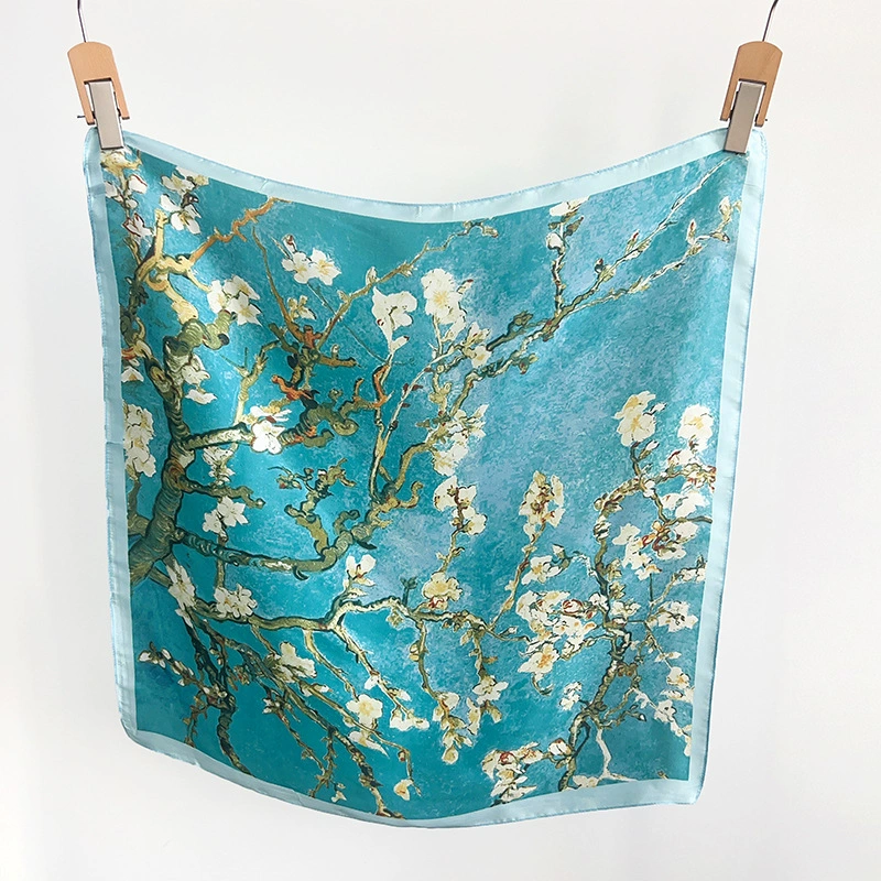 Polyester Square Scarf with Print view 8