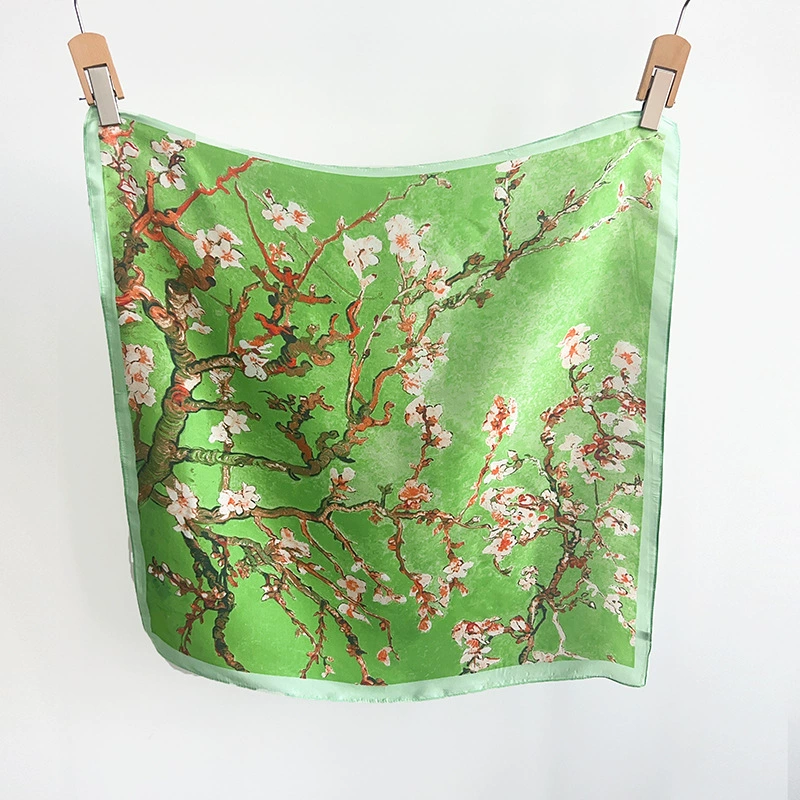 Polyester Square Scarf with Print view 9