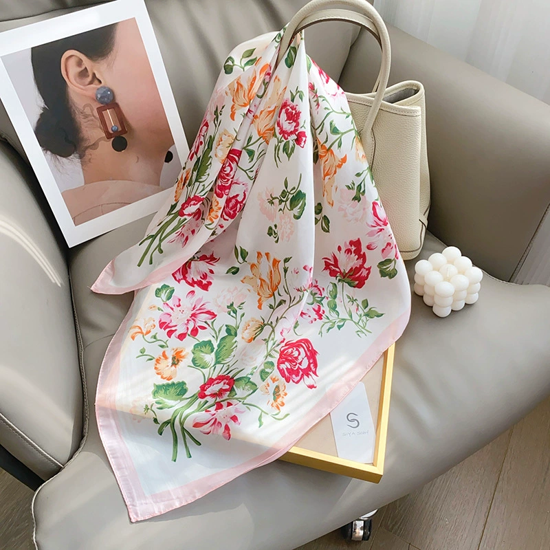 Polyester Square Scarf with Print view 2
