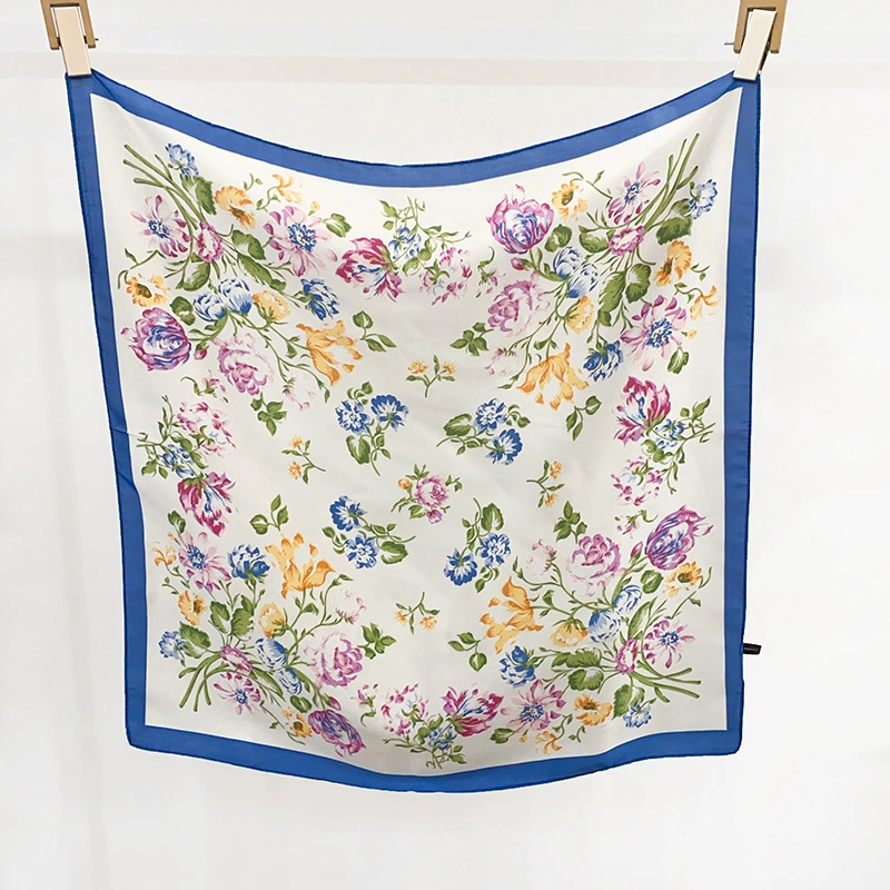 Polyester Square Scarf with Print view 4
