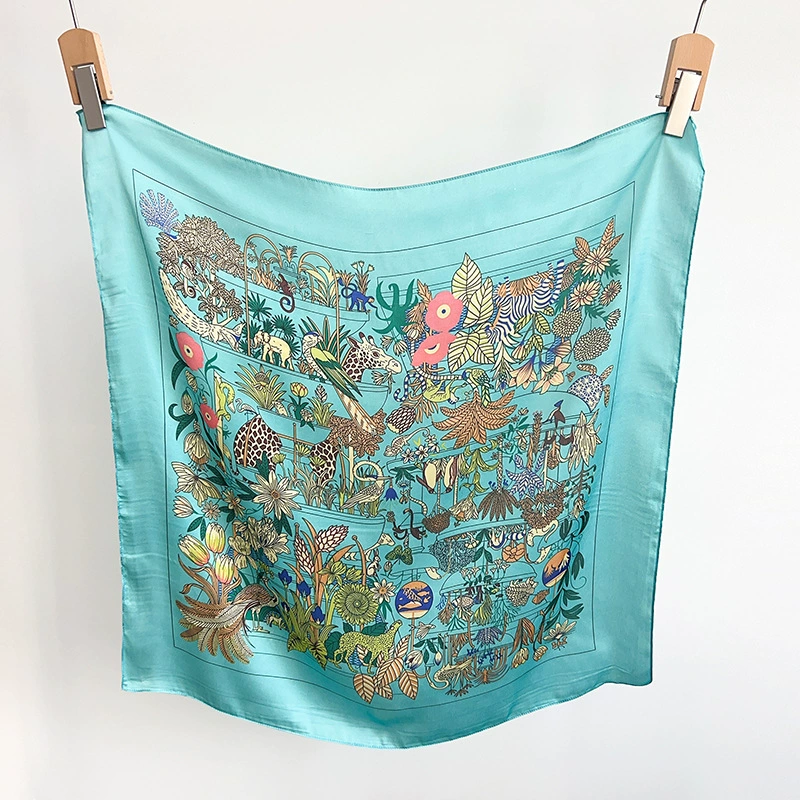 Floral Print Square Scarf view 6