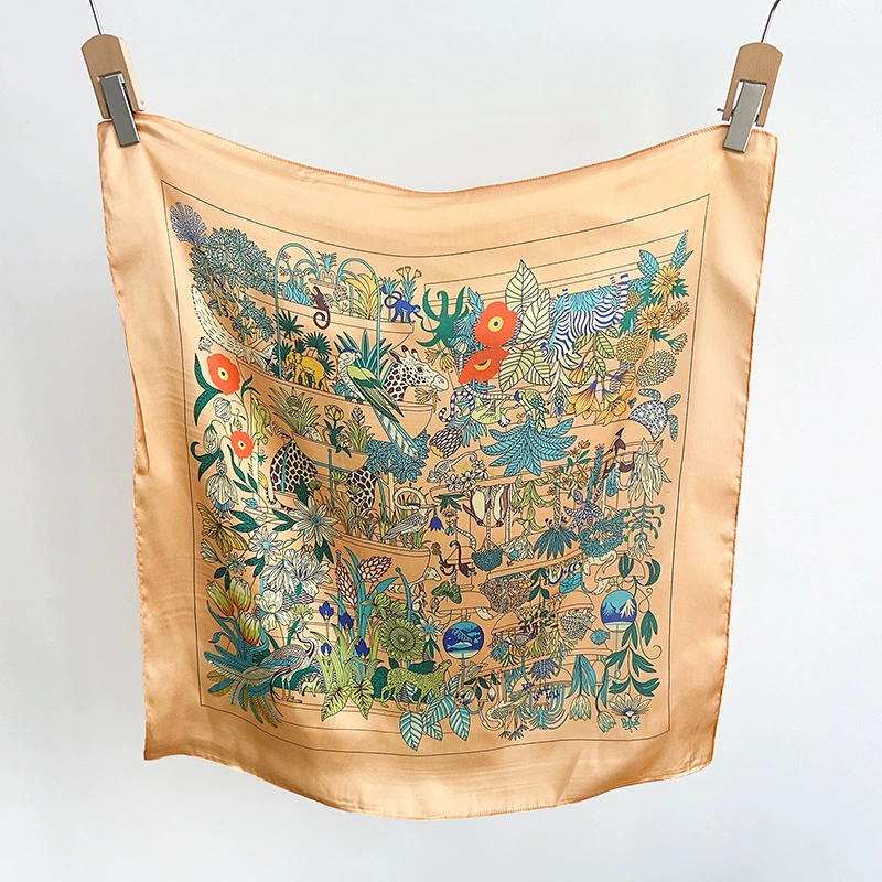 Floral Print Square Scarf view 7