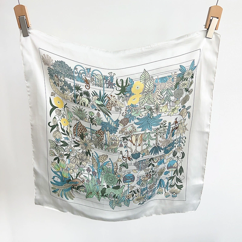 Floral Print Square Scarf view 9