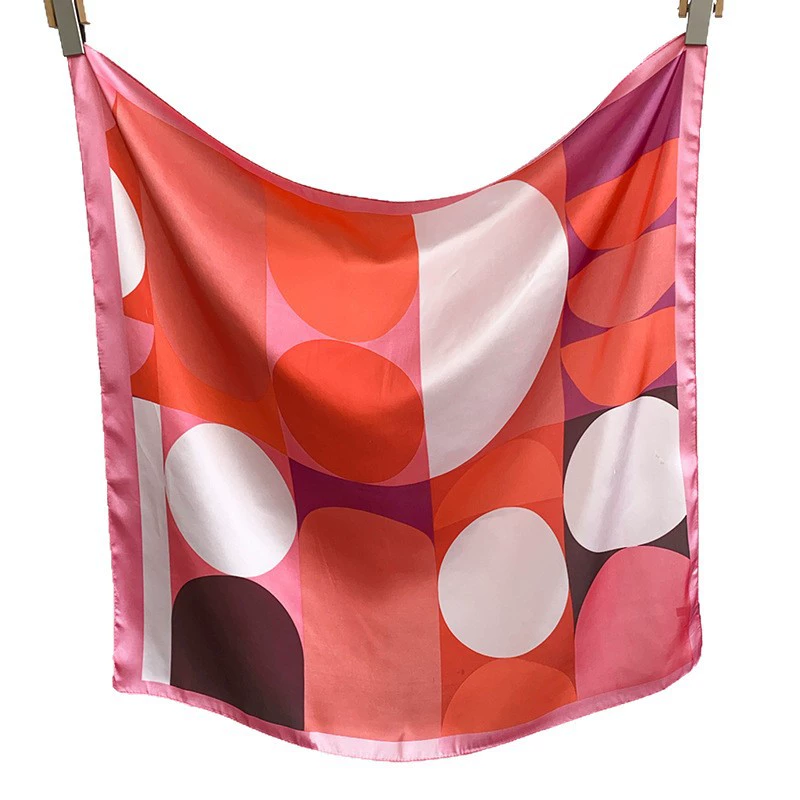 Geometric Print Square Scarf view 5