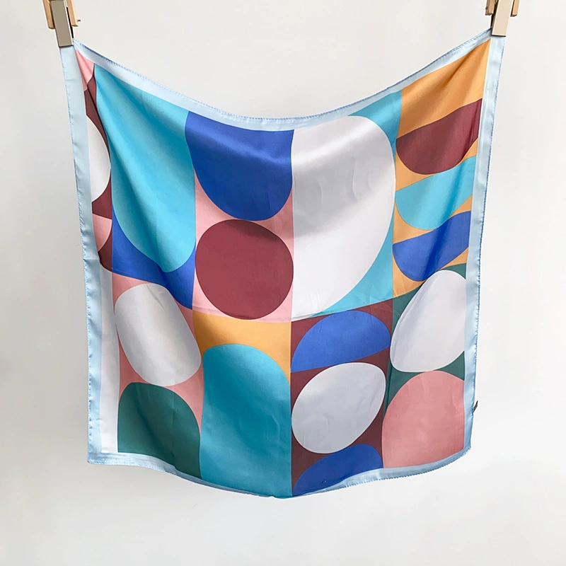 Geometric Print Square Scarf view 6