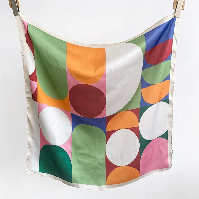 Geometric Print Square Scarf view 7